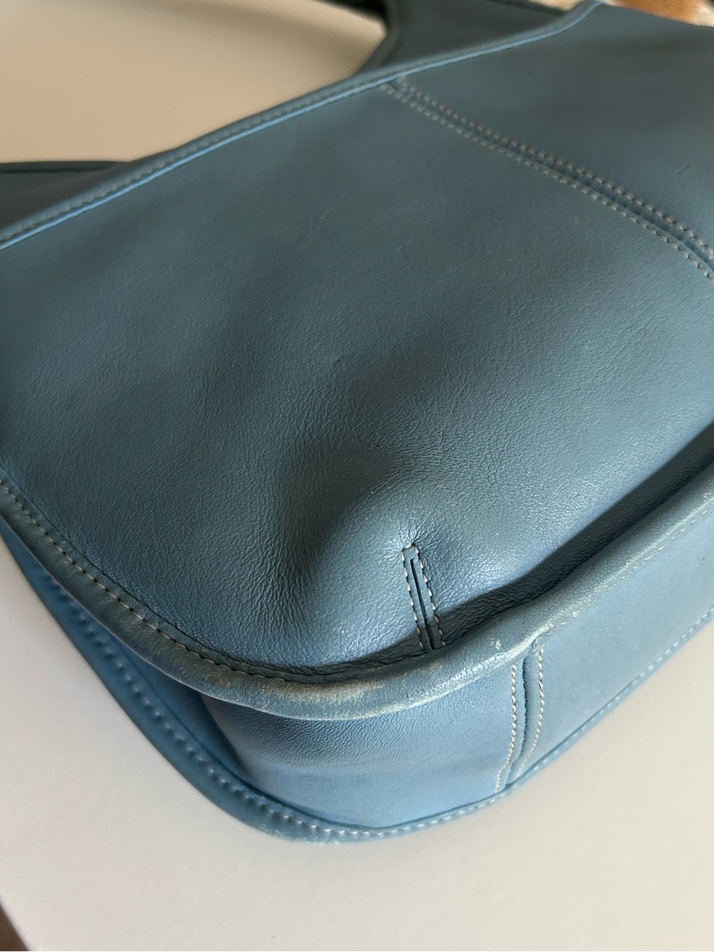 Glacier blue Vintage Coach Ergo Pocket Zip Bag 9033 - Picture 5 of 11